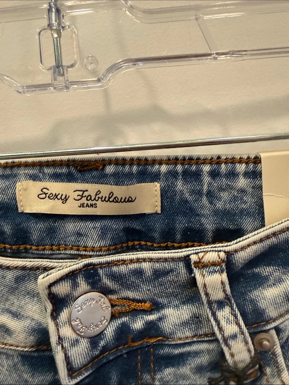 Embroidered Floral Light Wash Women’s Jeans